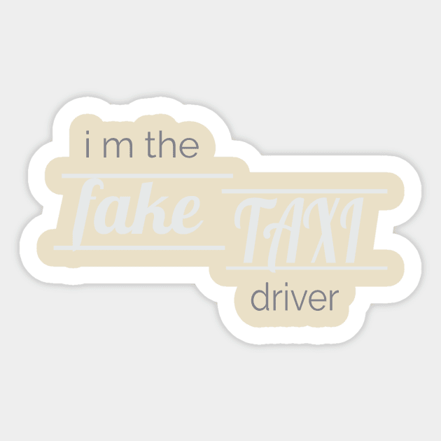 funny fake taxi driver Sticker by rami99